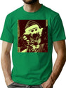 Santa Art T-Shirt for Men & Women, T-Shirts Graphic Tee - Green