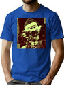 Santa Art T-Shirt for Men & Women, T-Shirts Graphic Tee - Blue