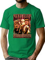 Santa Claus Is Detective Crashmore - 90'S Bootleg Design Bootleg Graphic T-Shirt - Green