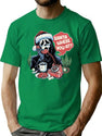 Santa Where You At Ghostface Christmas T-Shirt for Men & Women, T-Shirts Graphic Tee - Green