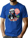 Santa Where You At Ghostface Christmas T-Shirt for Men & Women, T-Shirts Graphic Tee - Blue