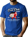 Santa'S Coal Club Member T-Shirt for Men & Women, T-Shirts Graphic Tee - Blue