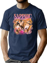 Sapphic Vindication Pterodactyl Vintage Bootleg Rap Bootleg Graphic T-Shirt - Navy