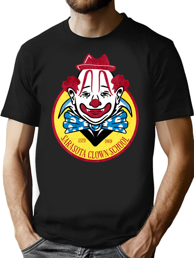 Sarasota Clown School Estd. 1969 Vintage T-Shirt for Men & Women, T-Shirts Graphic Tee - Black