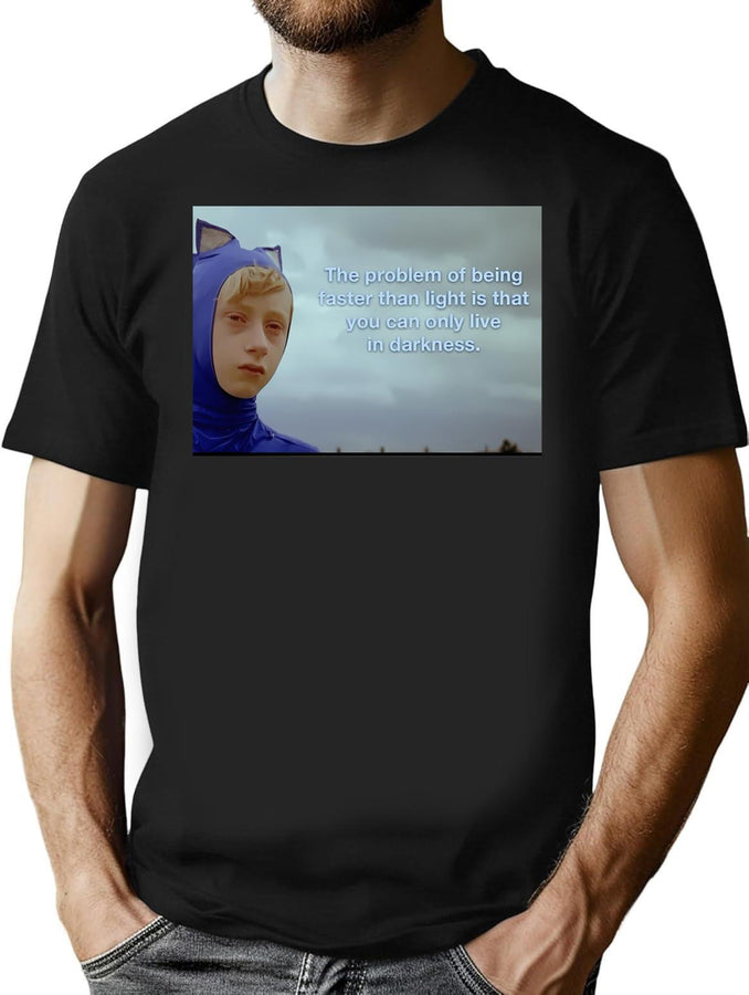 Sarcasm Sonic Meme Bootleg Graphic T-Shirt - Black