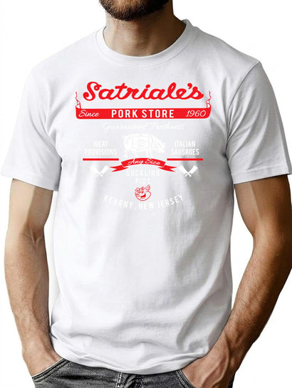 Satriale'S Pork Market T-Shirt for Men & Women, T-Shirts Graphic Tee - Black