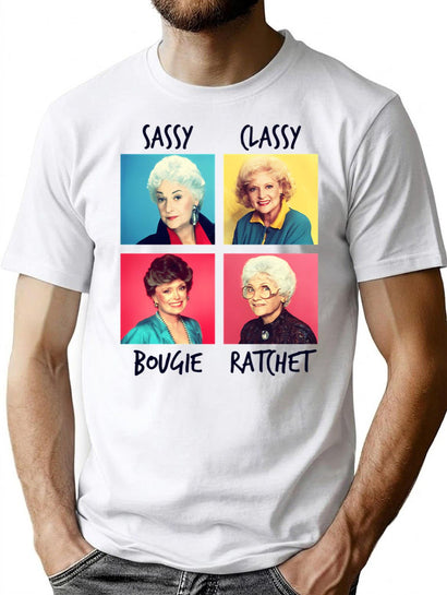Savage Golden Girls T-Shirt for Men & Women, T-Shirts Graphic Tee - Black