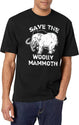 Save The Woolly Mammoth-Funny Elephant-Vintage Animal T-Shirt for Men & Women, T-Shirts Graphic Tee - White