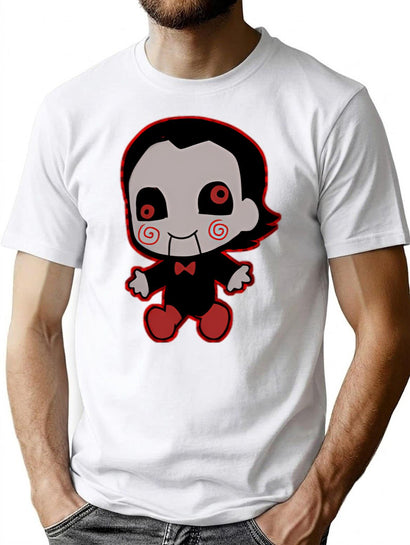 Saw Billy Puppet T-Shirt for Men & Women, T-Shirts Graphic Tee - Black
