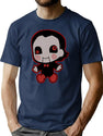 Saw Billy Puppet T-Shirt for Men & Women, T-Shirts Graphic Tee - Navy