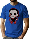 Saw Billy Puppet T-Shirt for Men & Women, T-Shirts Graphic Tee - Blue