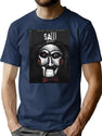 Saw Horror Movie T-Shirt for Men & Women, T-Shirts Graphic Tee - Navy