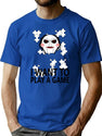 Saw Jigsaw Puppet T-Shirt for Men & Women, T-Shirts Graphic Tee - Blue