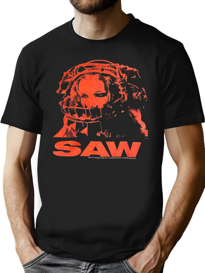 Saw Movie Bear Trap T-Shirt for Men & Women, T-Shirts Graphic Tee - Black