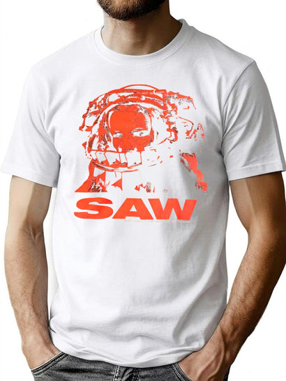 Saw Movie Bear Trap T-Shirt for Men & Women, T-Shirts Graphic Tee - Black