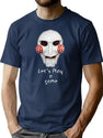 Saw Movie Halloween Custom T-Shirt for Men & Women, T-Shirts Graphic Tee - Navy