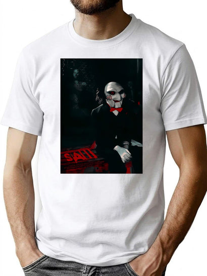 Saw Movie Poster T-Shirt for Men & Women, T-Shirts Graphic Tee - Black