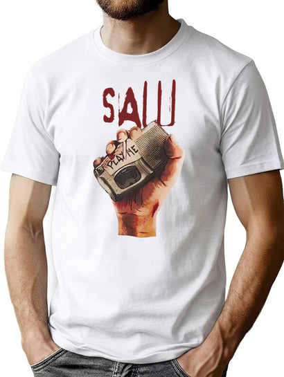 Saw Movie Soft T-Shirt for Men & Women, T-Shirts Graphic Tee - Black