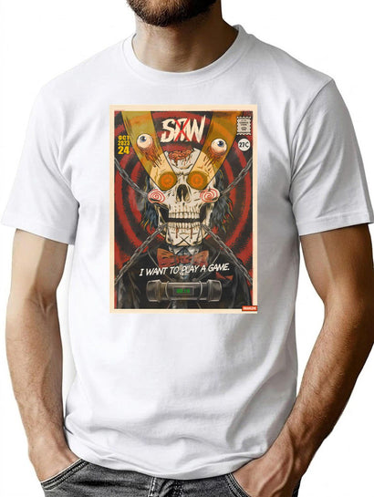 Saw (3) T-Shirt for Men & Women, T-Shirts Graphic Tee - Black