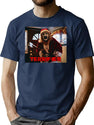 Scary Clown Christmas Santa T-Shirt for Men & Women, T-Shirts Graphic Tee - Navy