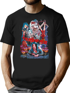 Scary Clown Horror Halloween 90S T-Shirt for Men & Women, T-Shirts Graphic Tee - Black
