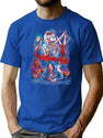 Scary Clown Horror Halloween 90S T-Shirt for Men & Women, T-Shirts Graphic Tee - Blue
