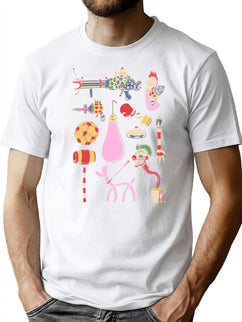 Scary Clown Things Funny T-Shirt for Men & Women, T-Shirts Graphic Tee - Black