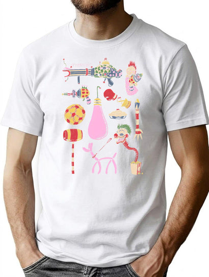 Scary Clown Things Funny T-Shirt for Men & Women, T-Shirts Graphic Tee - Black