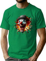 Scary Clown (3) T-Shirt for Men & Women, T-Shirts Graphic Tee - Green