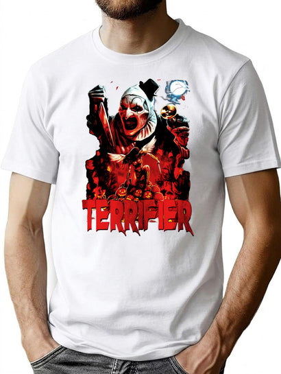 Scary Clown T-Shirt for Men & Women, T-Shirts Graphic Tee - Black