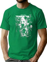 Scary Movie Black Clown T-Shirt for Men & Women, T-Shirts Graphic Tee - Green