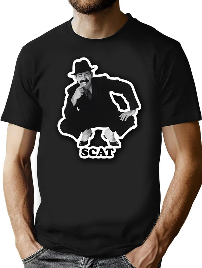 Scatman Vintage Skat T-Shirt for Men & Women, T-Shirts Graphic Tee - Black