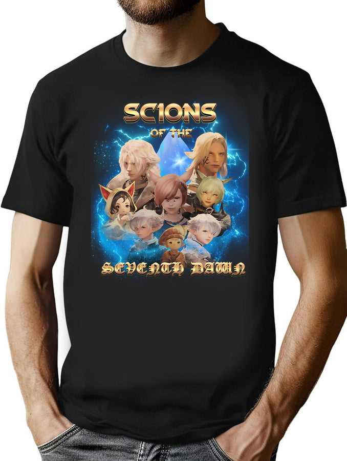 Scions Of The Seventh Dawn Bootleg Graphic T-Shirt - Black