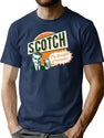 Scotch The Breakfast Of Champions T-Shirt for Men & Women, T-Shirts Graphic Tee - Navy