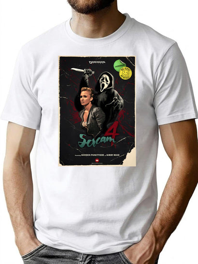 Scream 4 - Vhs Style T-Shirt for Men & Women, T-Shirts Graphic Tee - Black