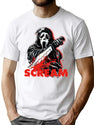 Scream Movie T-Shirt for Men & Women, T-Shirts Graphic Tee - White