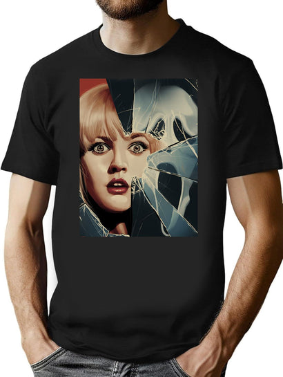 Scream Post T-Shirt for Men & Women, T-Shirts Graphic Tee - Black