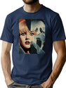 Scream Post T-Shirt for Men & Women, T-Shirts Graphic Tee - Navy