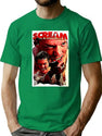 Scream Stu Picture Art T-Shirt for Men & Women, T-Shirts Graphic Tee - Green