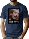 Scream Tatum Rose Mcgowan Aesthetic Poster T-Shirt for Men & Women, T-Shirts Graphic Tee - Navy