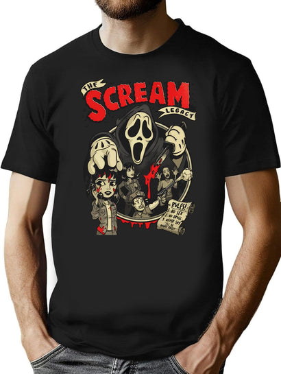 Scream Vi Reyro T-Shirt for Men & Women, T-Shirts Graphic Tee - Black