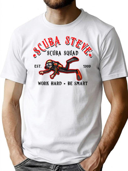 Scuba Steve Scuba Squad Lts T-Shirt for Men & Women, T-Shirts Graphic Tee - Black