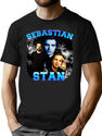 Sebastian Stand Bootleg Graphic T-Shirt - Black