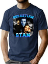 Sebastian Stand Bootleg Graphic T-Shirt - Navy