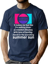 Sepsis It Makes Me Feel Like Im Walking Down A Crowded Alleyway With Tons Of Bootleg Merch In The Scorching Summer Sun Bootleg Graphic T-Shirt - Navy