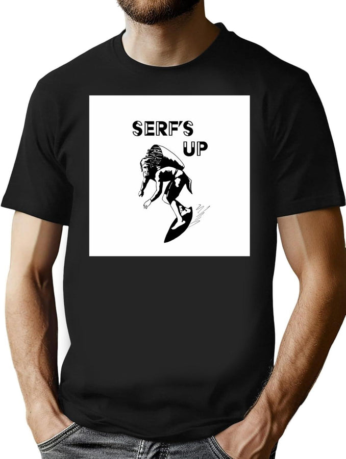 Serf'S Up Toil And Shred Bootleg Graphic T-Shirt - Black