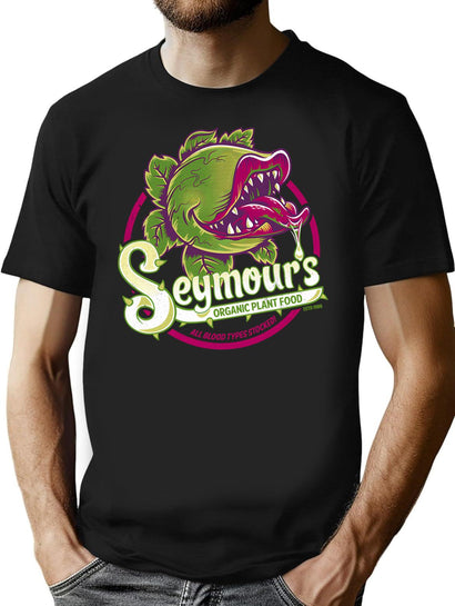 Seymour'S Organic Plant Food - Musical Theatre - Vintage - Cult Movie T-Shirt for Men & Women, T-Shirts Graphic Tee - Black