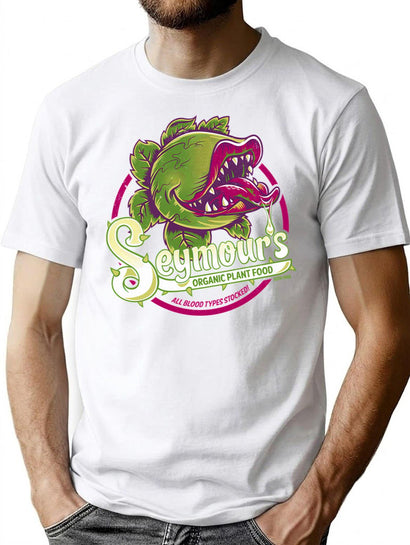 Seymour'S Organic Plant Food - Musical Theatre - Vintage - Cult Movie T-Shirt for Men & Women, T-Shirts Graphic Tee - Black