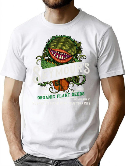 Seymour'S Organic Seeds Worn Lts T-Shirt for Men & Women, T-Shirts Graphic Tee - Black
