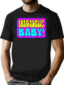 Shagadelic Baby T-Shirt for Men & Women, T-Shirts Graphic Tee - Black